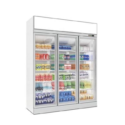 qualidade  Cooler Single-Temperature 2 /3/4 Door Mount Top Showcase Bottle Fridge Refrigerator For Coffee Shop fábrica
